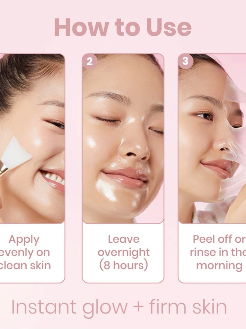 YURI Collagen Night Wrapping Mask — Pink Overnight Face Mask SALE SALE SALE - Picture 4 of 8